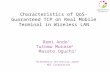 Characteristics of QoS-Guaranteed TCP on Real Mobile Terminal in Wireless LAN