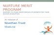 Nurture Merit Program Support to poor meritorious students for their higher education