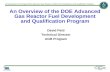 An Overview of the DOE Advanced Gas Reactor Fuel Development and Qualification Program