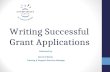 Writing Successful Grant Applications