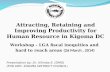 Attracting, Retaining and Improving Productivity for Human Resource in Kigoma DC