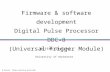Firmware & software development Digital Pulse Processor DDC-8 (Universal Trigger Module)