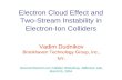 Electron Cloud Effect and Two-Stream Instability in Electron-Ion Colliders