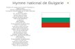 Hymne national de Bulgarie