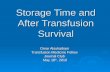 Storage Time and After Transfusion Survival