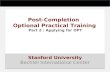 Post-Completion  Optional Practical Training