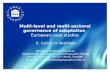 Multi-level and multi-sectoral governance of adaptation  European case studies