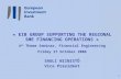 « EIB GROUP SUPPORTING THE REGIONAL SME FINANCING OPERATIONS »