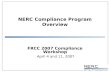 NERC Compliance Program Overview
