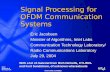 Signal Processing for OFDM Communication Systems