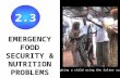 EMERGENCY FOOD SECURITY & NUTRITION PROBLEMS