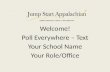 Welcome! Poll Everywhere – Text Your School Name Your Role/Office