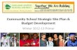 Community School Strategic Site Plan & Budget Development