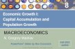 Economic Growth I: Capital Accumulation and  Population Growth