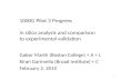 1000G Pilot 3 Progress in  silico  analysis and comparison to experimental validation