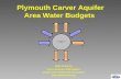 Plymouth Carver Aquifer Area Water Budgets