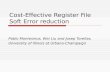 Cost-Effective Register File Soft Error reduction