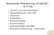 Akustisk Planering VTA070 – 4,5 hp