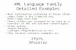 XML Language Family Detailed Examples