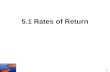 5.1 Rates of Return