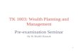 TK 1003: Wealth Planning and Management