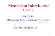 Mendelian Inheritance Part 1