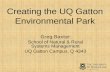 Creating the UQ Gatton Environmental Park
