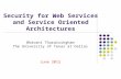Security for Web Services and Service Oriented Architectures