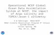 D W Behringer  NOAA/NCEP NOAA Climate Observation Program 4 th  Annual System Review