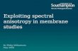 Exploiting spectral anisotropy in membrane studies