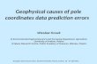 Geophysical causes of pole coordinates data prediction errors
