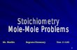 Stoichiometry Mole-Mole Problems