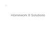 Homework 8 Solutions