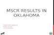 MSCR  Results in Oklahoma
