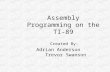 Assembly Programming on the TI-89