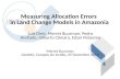 Measuring Allocation Errors  in Land Change Models in Amazonia