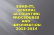 SGHS-ITL   GENERAL ACCOUNTING PROCEDURES  AND  INFORMATION 2013-2014