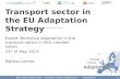 Transport  sector  in  the  EU Adaptation  Strategy