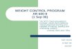 WEIGHT CONTROL PROGRAM AR 600-9 (1 Sep 06)