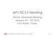 API SC13 Meeting