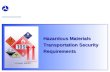 Hazardous Materials Transportation Security Requirements