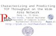 Characterizing and Predicting TCP Throughput on the Wide Area Network