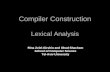 Compiler Construction  Lexical Analysis