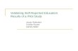Validating Self-Reported Education:  Results of a Pilot Study Jesse Rothstein Cecilia Rouse