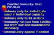 Qualified Immunity: Basic Principles