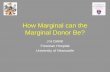 How Marginal can the Marginal Donor Be?