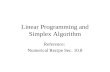 Linear Programming and Simplex Algorithm