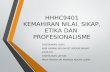HHHC9401 KEMAHIRAN NILAI, SIKAP, ETIKA DAN  PROFESIONALISME