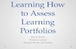 Learning How to Assess Learning Portfolios
