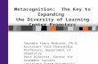 Metacognition:  The Key to Expanding  the  Diversity of Learning Center Promoters